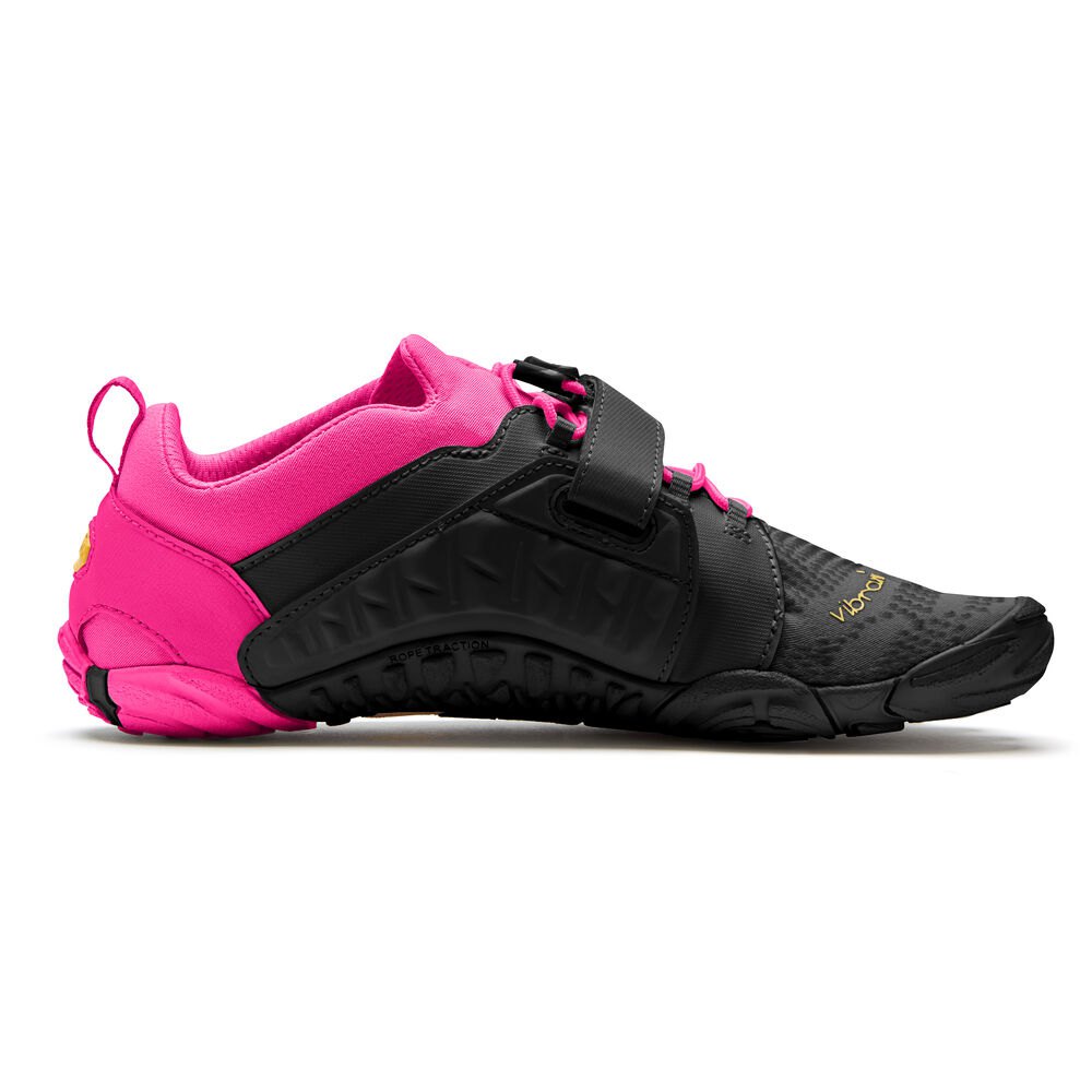 Vibram Five Fingers Womens Hiking Shoes - Black/Pink - V-Train 2.0 - 48053-LBTG